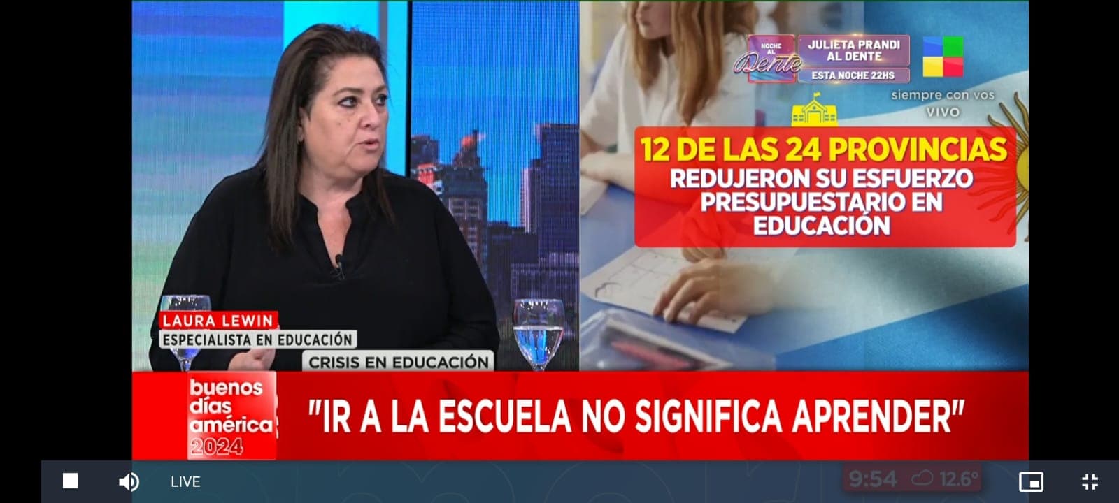 Laura en los medios